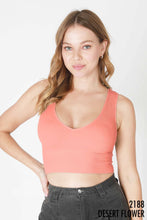 Cargar imagen en el visor de la galería, Plunge V-Neck Crop Top