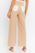 Load image into Gallery viewer, Color Block Twill Straight Pants
