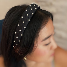 Load image into Gallery viewer, Quilted Elegance Pearl Headband
