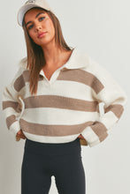 Load image into Gallery viewer, Stripe Drop Shoulder Sweater
