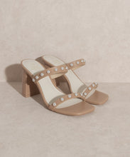 Load image into Gallery viewer, Victoria - Pearl Strap Heel
