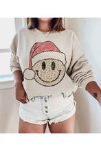 Load image into Gallery viewer, Happy Santa Christmas Graphic Sweatshirt
