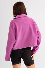 Cargar imagen en el visor de la galería, Pocket Detail Boxy Fleece Pullover Sweater
