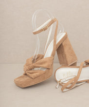 Load image into Gallery viewer, OASIS SOCIETY Zoey - Knotted Band Platform Heels
