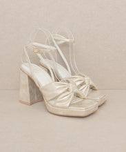 Load image into Gallery viewer, OASIS SOCIETY Zoey - Knotted Band Platform Heels
