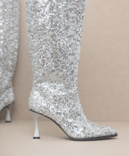 Cargar imagen en el visor de la galería, OASIS SOCIETY Jewel - Knee High Sequin Boots

