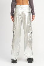 Load image into Gallery viewer, METALLIC CARGO PANTS
