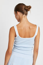 Load image into Gallery viewer, RIBBED TANK TOP WITH CONTRASTED SEAM
