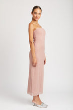 Load image into Gallery viewer, GLITTER MAXI TUBE DRESS
