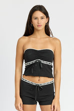 Cargar imagen en el visor de la galería, LETTUCE TUBE TOP WITH LACE TRIM
