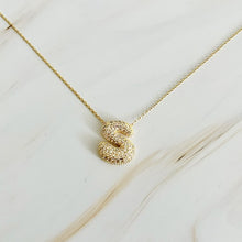 Load image into Gallery viewer, Crystal Bubble Initial Necklace
