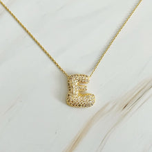 Load image into Gallery viewer, Crystal Bubble Initial Necklace
