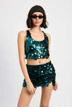 Cargar imagen en el visor de la galería, SEQUIN RACER BACK TOP
