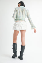 Cargar imagen en el visor de la galería, GINGHAM MINI RUFFLE SKORT
