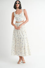 Load image into Gallery viewer, FLORAL TIERED MAXI SKIRT
