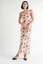 Cargar imagen en el visor de la galería, COWL NECK MAXI DRESS WITH OPEN BACK
