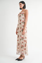 Cargar imagen en el visor de la galería, COWL NECK MAXI DRESS WITH OPEN BACK
