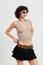 Load image into Gallery viewer, MINI BELTED TIERED SKORT
