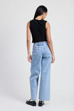 Cargar imagen en el visor de la galería, LAYERED STRAIGHT LEG DENIM PANT
