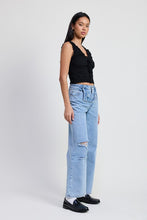 Cargar imagen en el visor de la galería, LAYERED STRAIGHT LEG DENIM PANT
