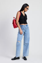 Cargar imagen en el visor de la galería, LAYERED STRAIGHT LEG DENIM PANT
