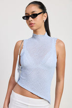 Load image into Gallery viewer, SLEEVELESS ASYMMETRICAL HIGH NECK TOP
