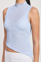 Load image into Gallery viewer, SLEEVELESS ASYMMETRICAL HIGH NECK TOP
