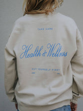 Cargar imagen en el visor de la galería, HEALTH + WELLNESS SWEATSHIRT (FRONT + BACK)
