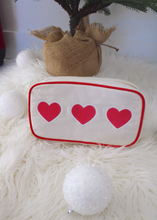 3 Red Hearts - Medium Canvas Bag