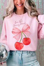 Load image into Gallery viewer, LOVE YOU CHERRY MUCH Graphic Sweatshirt
