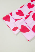 Load image into Gallery viewer, Pink Classic Heart Valentines Pajamas Set
