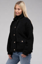 Cargar imagen en el visor de la galería, Cozy Sherpa Button-Front Jacket
