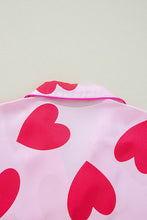 Load image into Gallery viewer, Pink Classic Heart Valentines Pajamas Set
