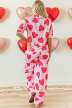 Load image into Gallery viewer, Pink Classic Heart Valentines Pajamas Set
