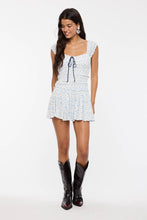 Load image into Gallery viewer, SOFT DITSY FLORAL WIDE STRAP SMOCKED MINI DRESS
