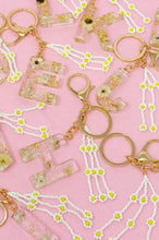 Load image into Gallery viewer, Baby Daisy Initial Key Chain
